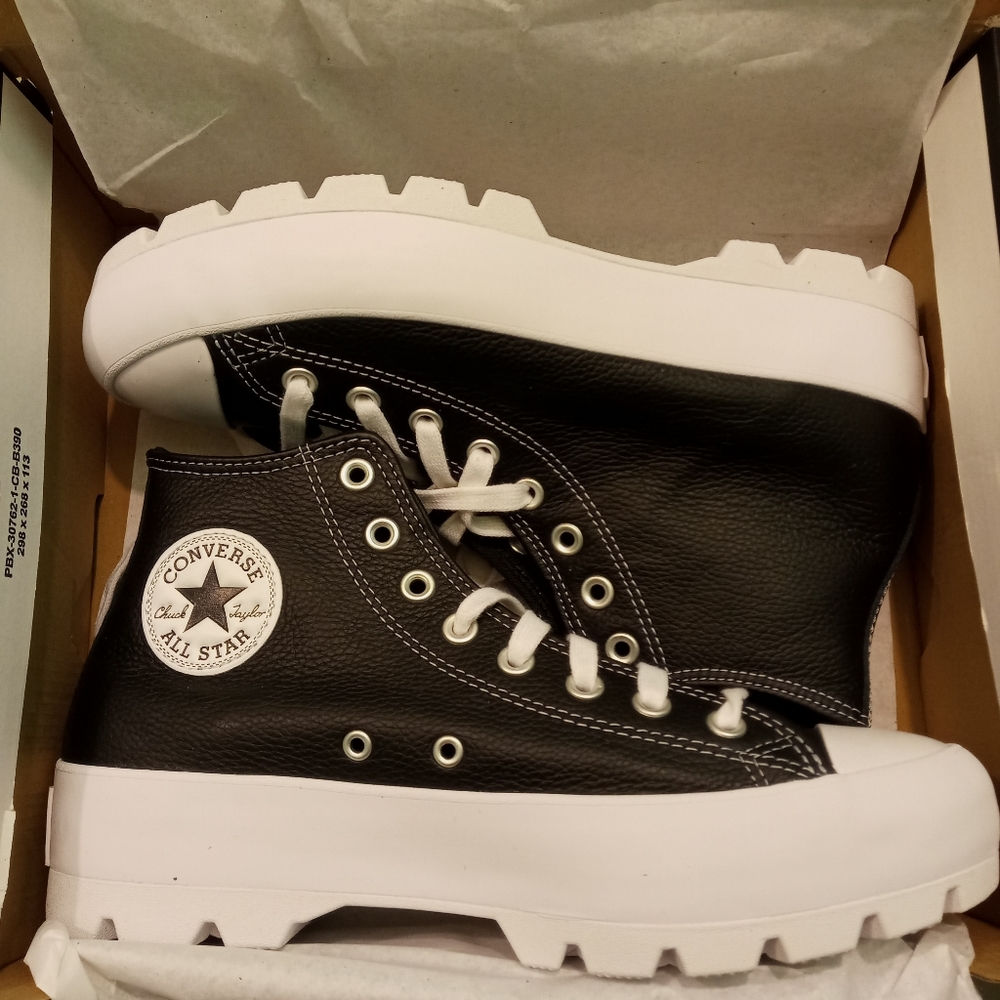 Leather Converse